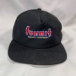 VINTAGE Summit Racing Equipment Snapback Hat | Black | Exclusive Design | OSFA